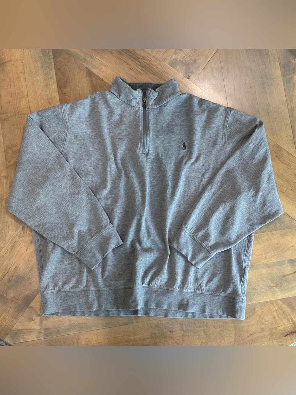 Polo Ralph Lauren Men's Heather Gray Quarter-Zip Pullover